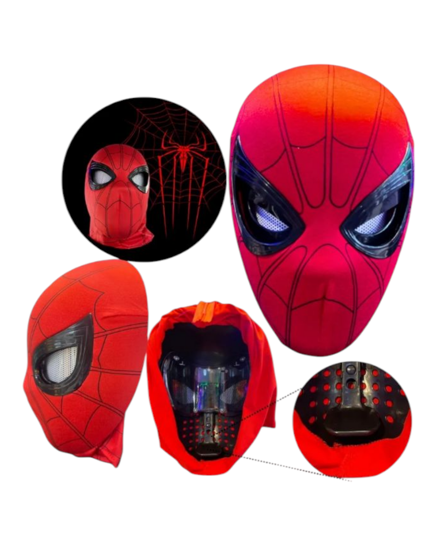 Mascara Spiderman con movimiento de ojos