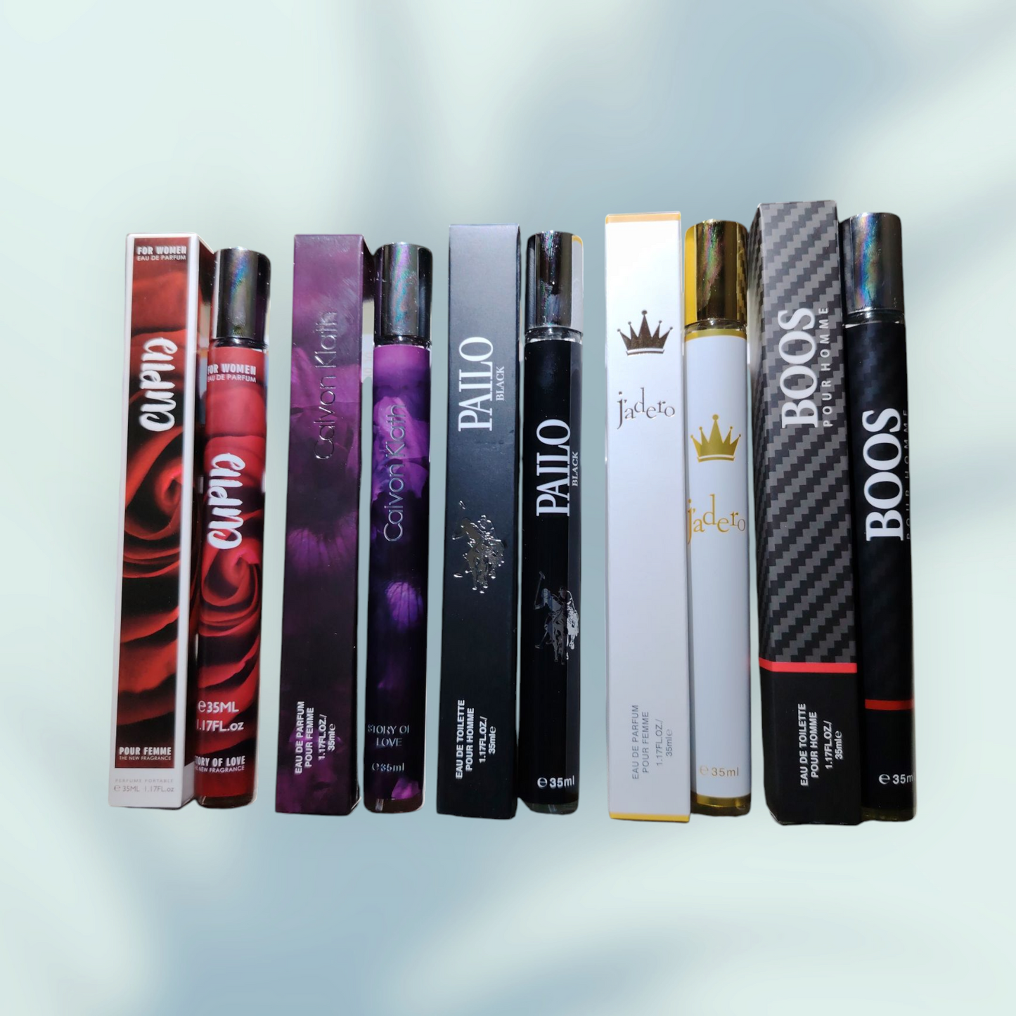Perfumes fragancias varias women y formen 35ml , Pack por dos